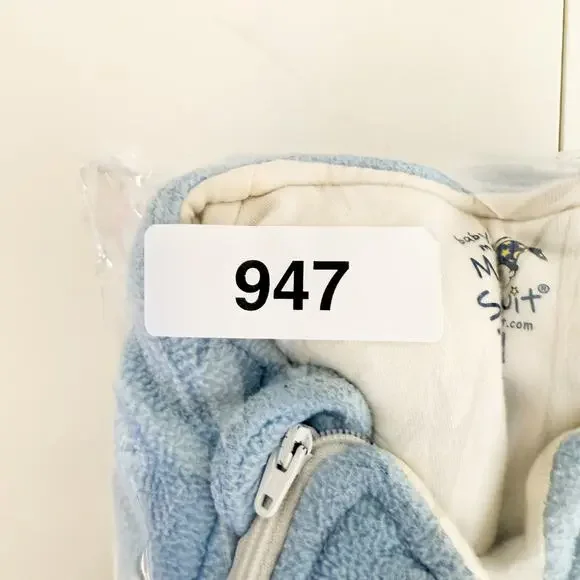 Baby Merlin’s Magic Sleepsuit Blue Fleece - Small 3-6 Months 12-18lbs - Picture 7 of 7